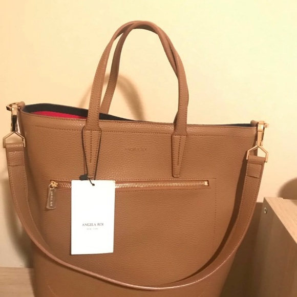 Angela Roi Camel Brown Tote - Picture 1 of 5